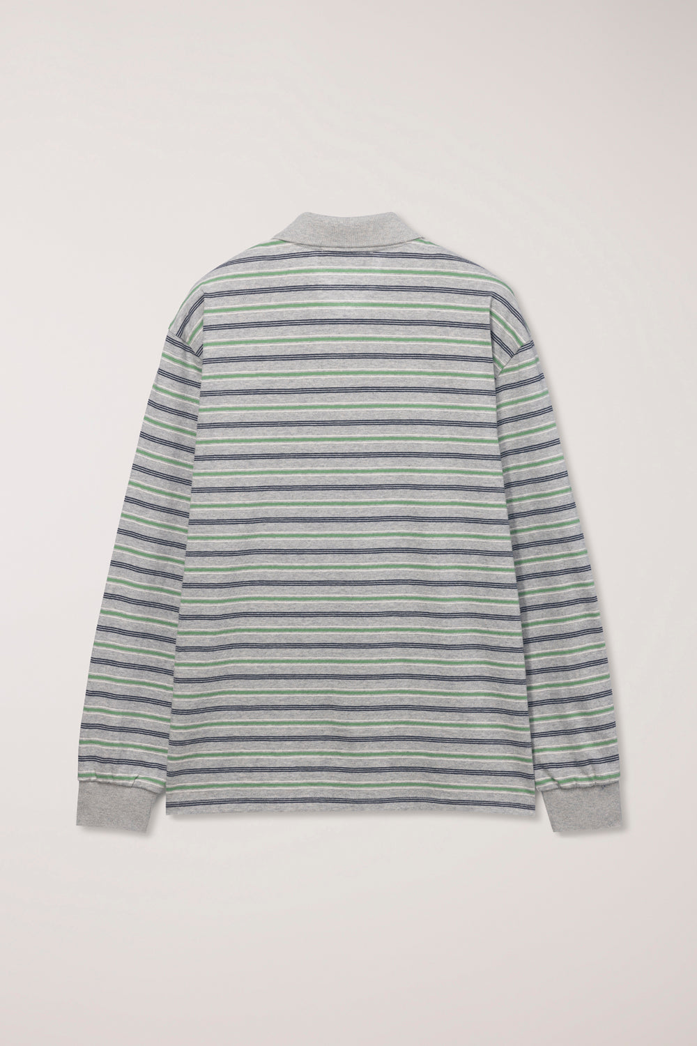 UNISEX MULTI STRIPE COLLARED T-SHIRT