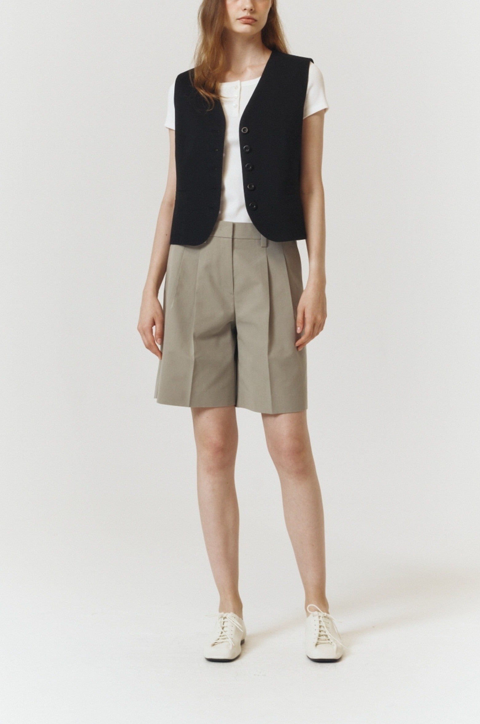 COTTON LINEN VEST