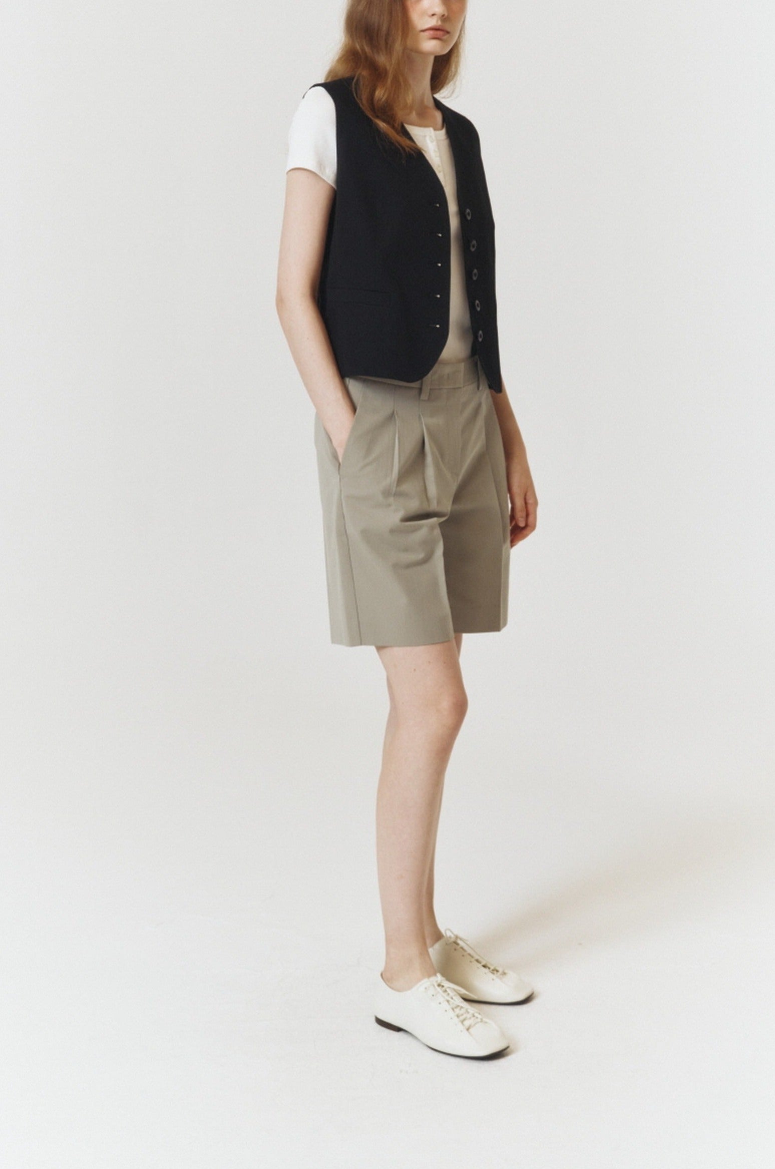 COTTON LINEN VEST