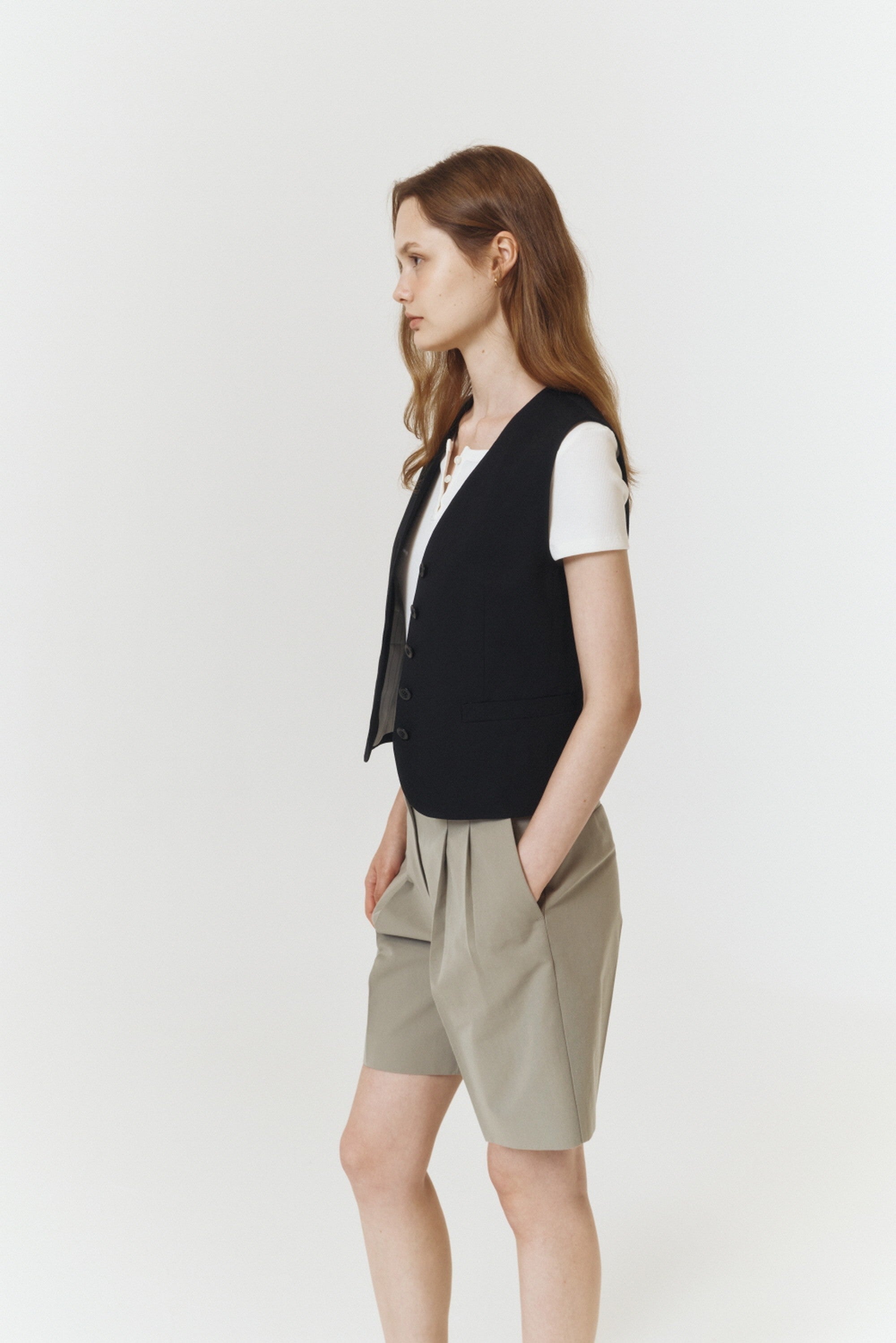 COTTON LINEN VEST