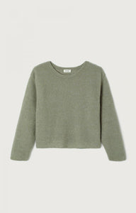 American Vintage crewneck Vitow jumper sweater dusty khaki green | Pipe and Row