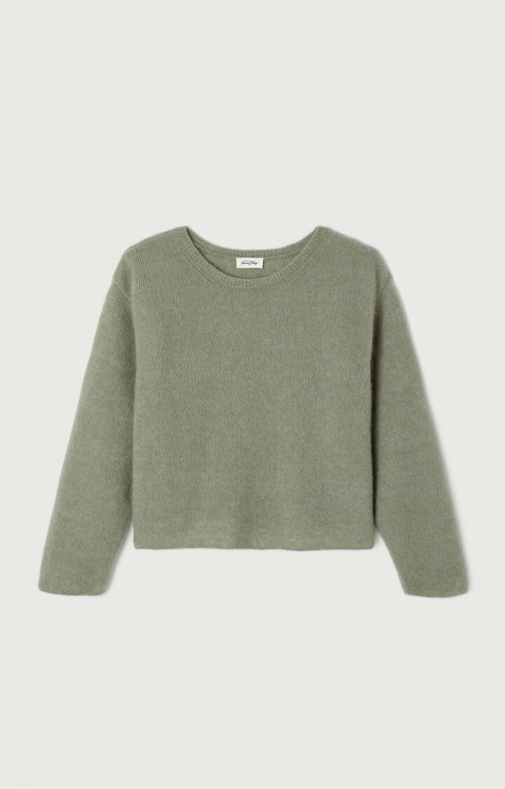 American Vintage crewneck Vitow jumper sweater dusty khaki green | Pipe and Row