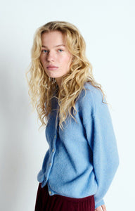 American Vintage Vito button up cardigan sweater atmosphere blue | Pipe and Row