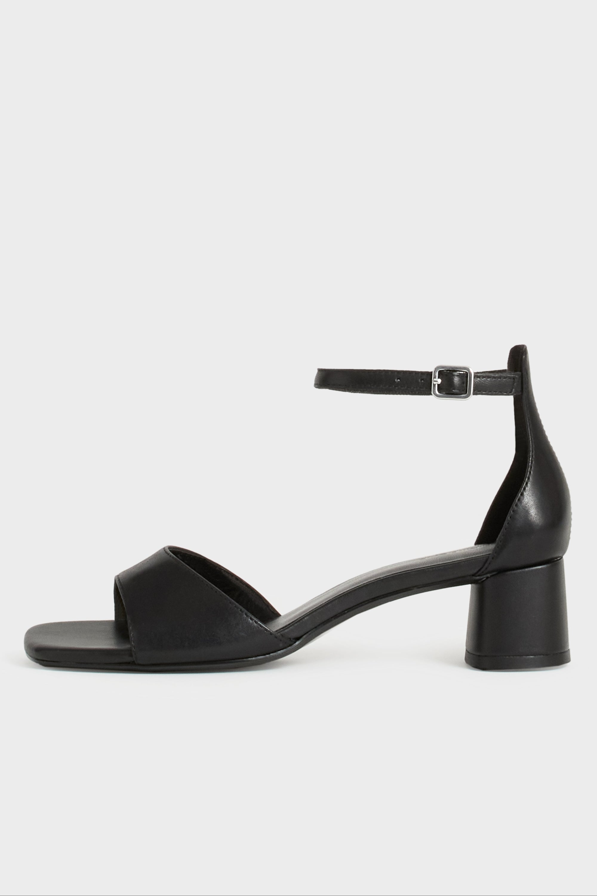 Vagabond Piper low heel sandal black leather 5921-001-20 PIPE AND ROW