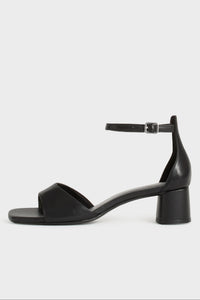 Vagabond Piper low heel sandal black leather 5921-001-20 PIPE AND ROW