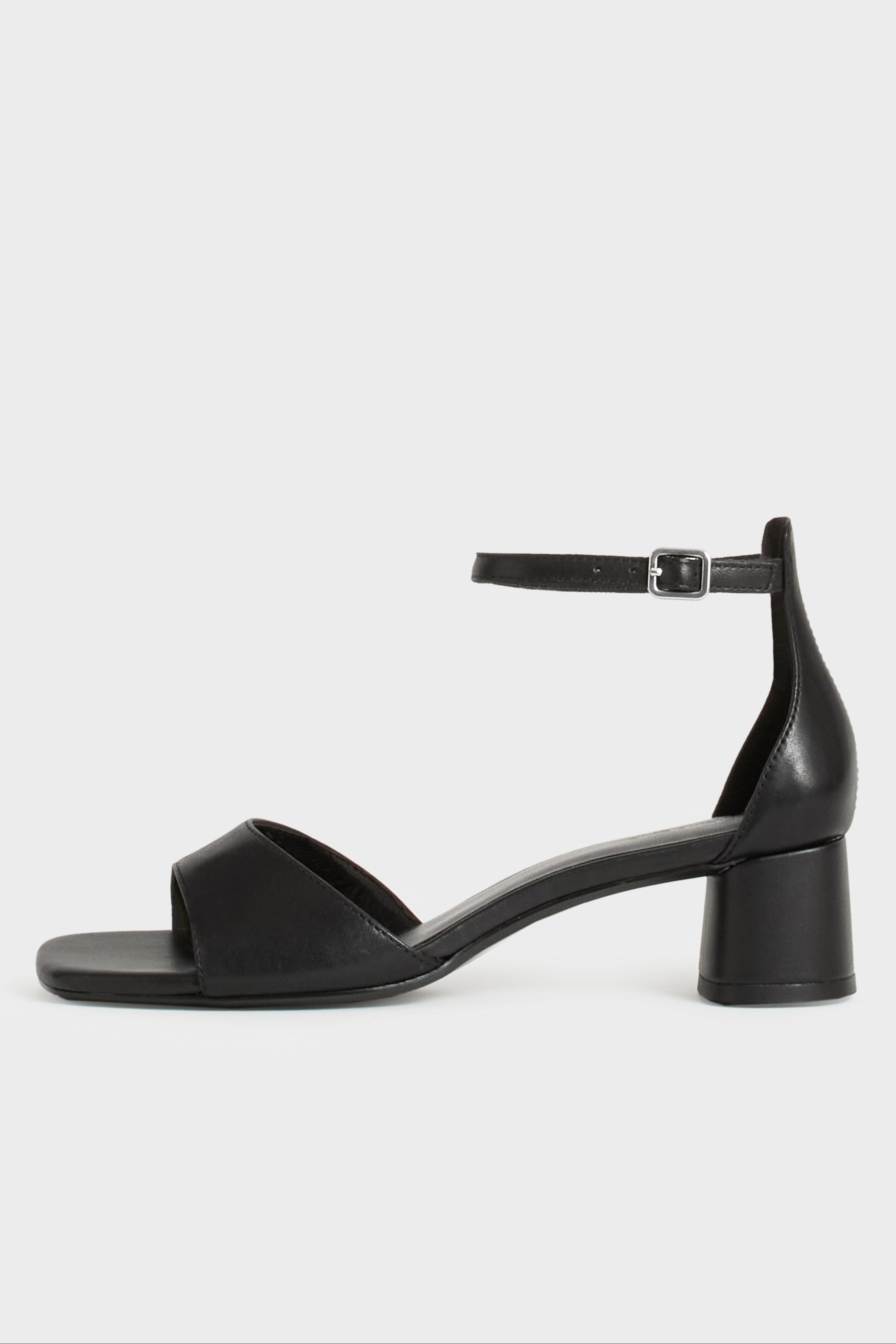 Vagabond Piper low heel sandal black leather 5921-001-20 PIPE AND ROW