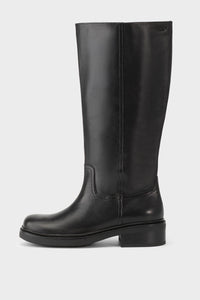 Vagabond black leather Karlie tall boots round toe | Pipe and Row Seattle