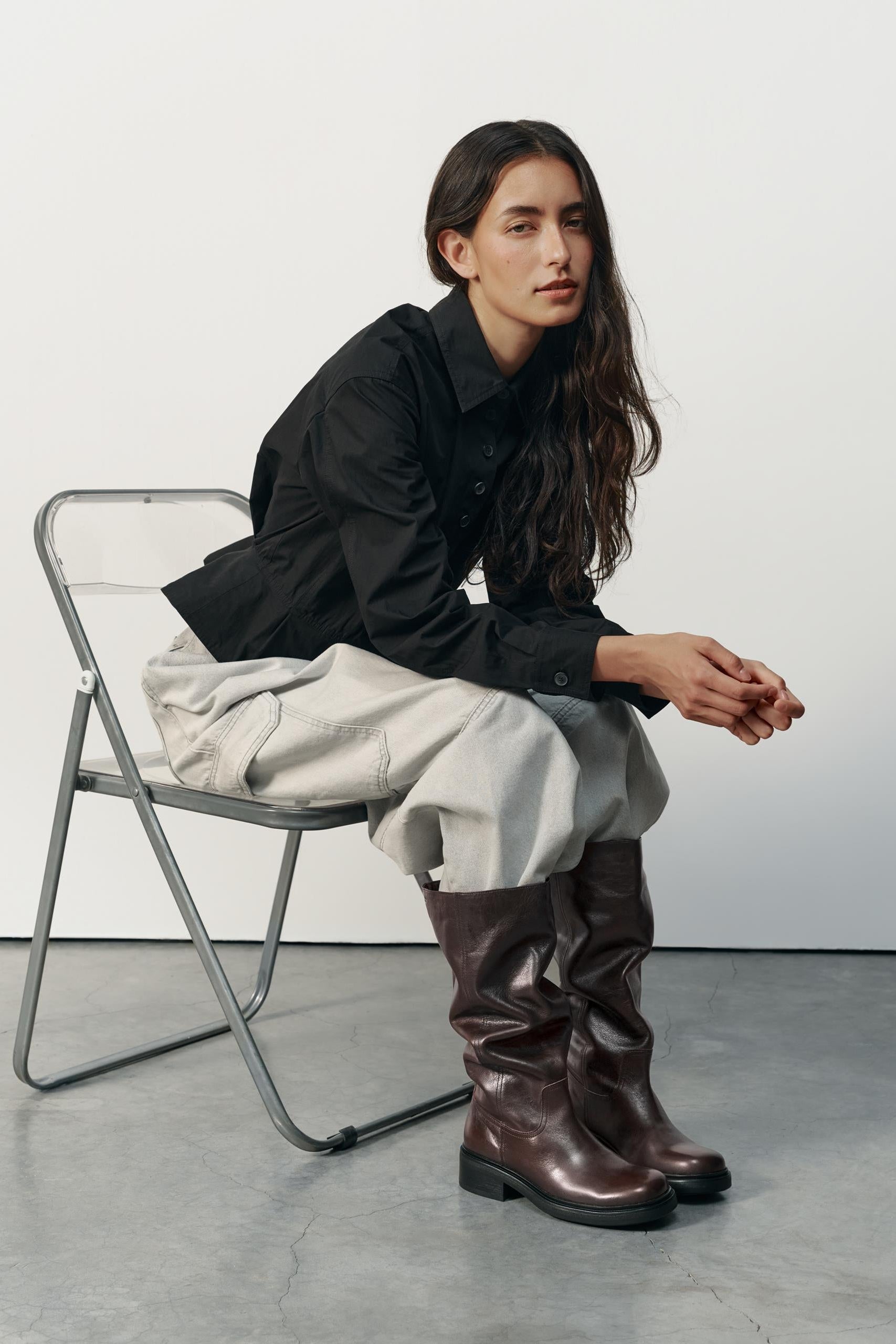 Vagabond chocolate brown leather Karlie tall boots | Pipe and Row
