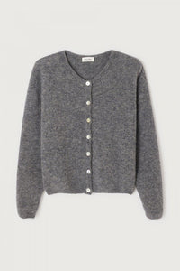 American Vintage Vito button up cardigan sweater steel grey wool PIPE AND ROW