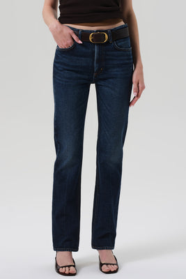Citizens of Hummanity high rise straight leg Zurie Sutherland dark indigo wash | Pipe and Row