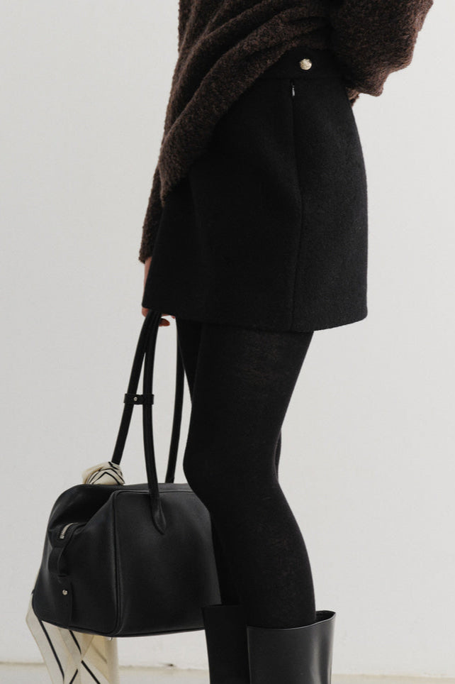 WOOL MINI SKIRT