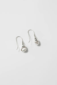 Wolf Circus Anna pearl drop earrings sterling silver | pipe and row