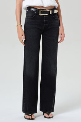 Citizens of Hummanity 33" Annina jeans lightweight black raine wash | Pipe and Row