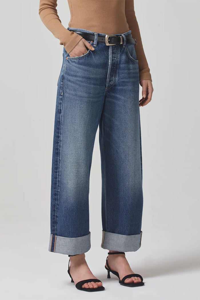 Citizens of Hummanity Ayla baggy jean rolled cuffed hem skylight | Pipe ...