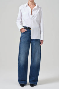 Citizens of Hummanity Ayla baggy jean untacked rolled cuffed hem Claremont wash | Pipe and Row