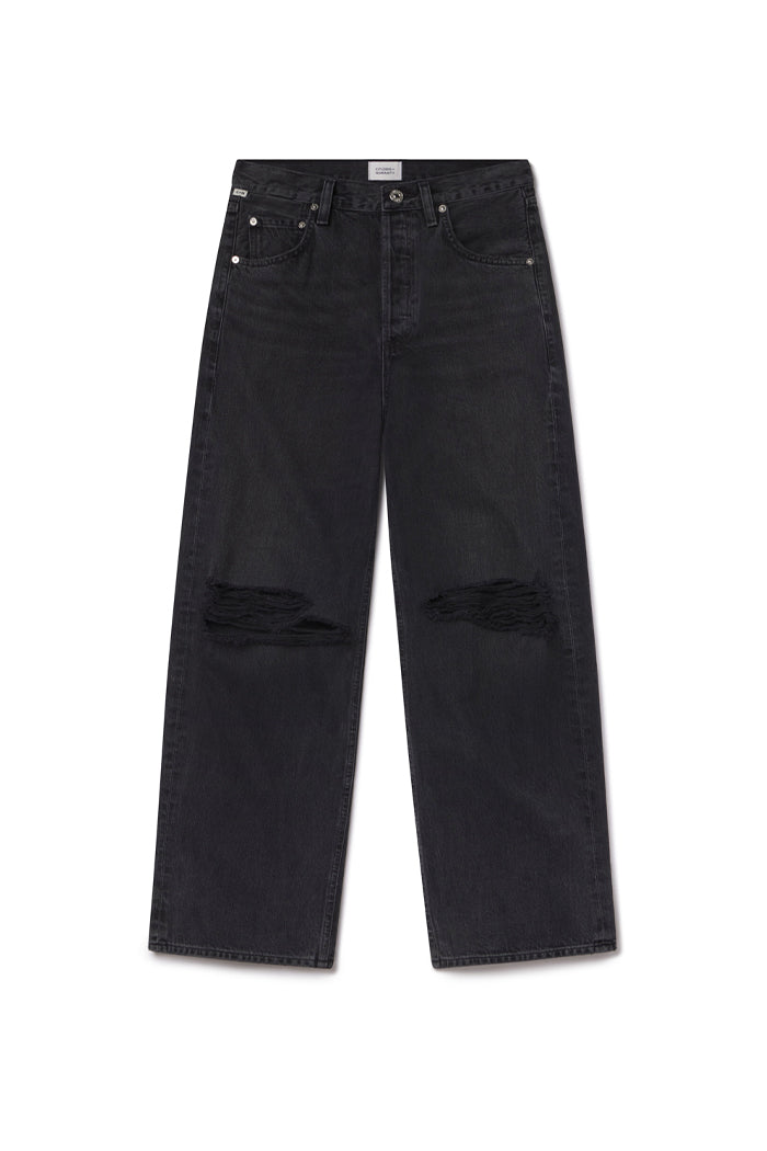 Citizens of Hummanity Ayla baggy jean metropolis washed black | Pipe and Row