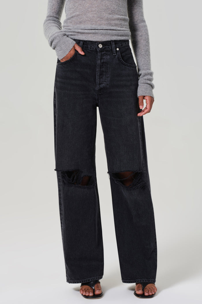 Citizens of Hummanity Ayla baggy jean metropolis washed black | Pipe and Row