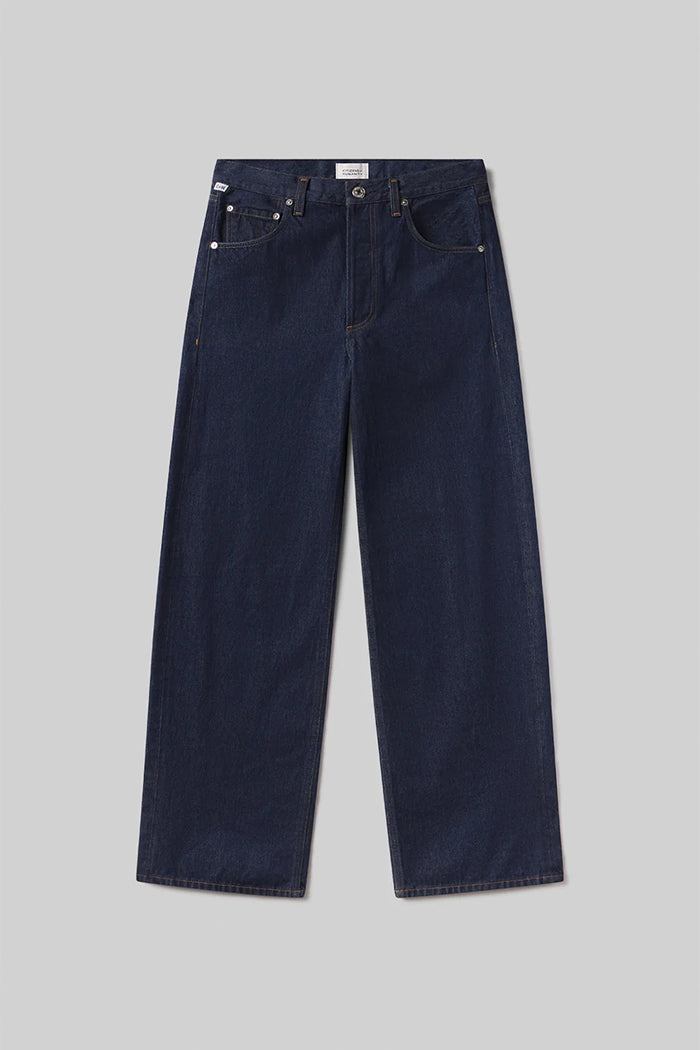 Citizens of Hummanity Ayla petite length baggy jean clean dark Amherst wash | Pipe and Row