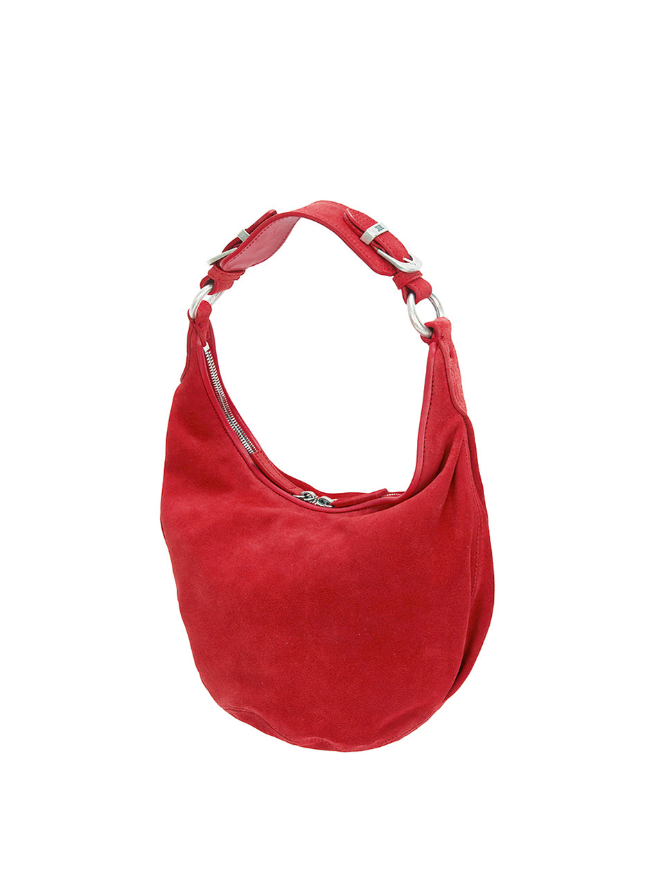 Marge Sherwood slouchy pumpkin bag red nubuck suede leather buckle | PIPE AND ROW