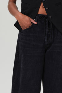 Citizens of Hummanity Brynn drawstring trouser jeans midnight sky clean black | Pipe and Row