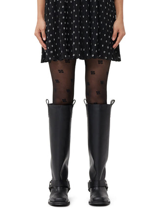 Black Butterfly Lace Tights