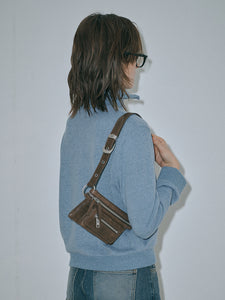  Marge Sherwood Staff handbag washed brown leather crossbody | Pipe and Row