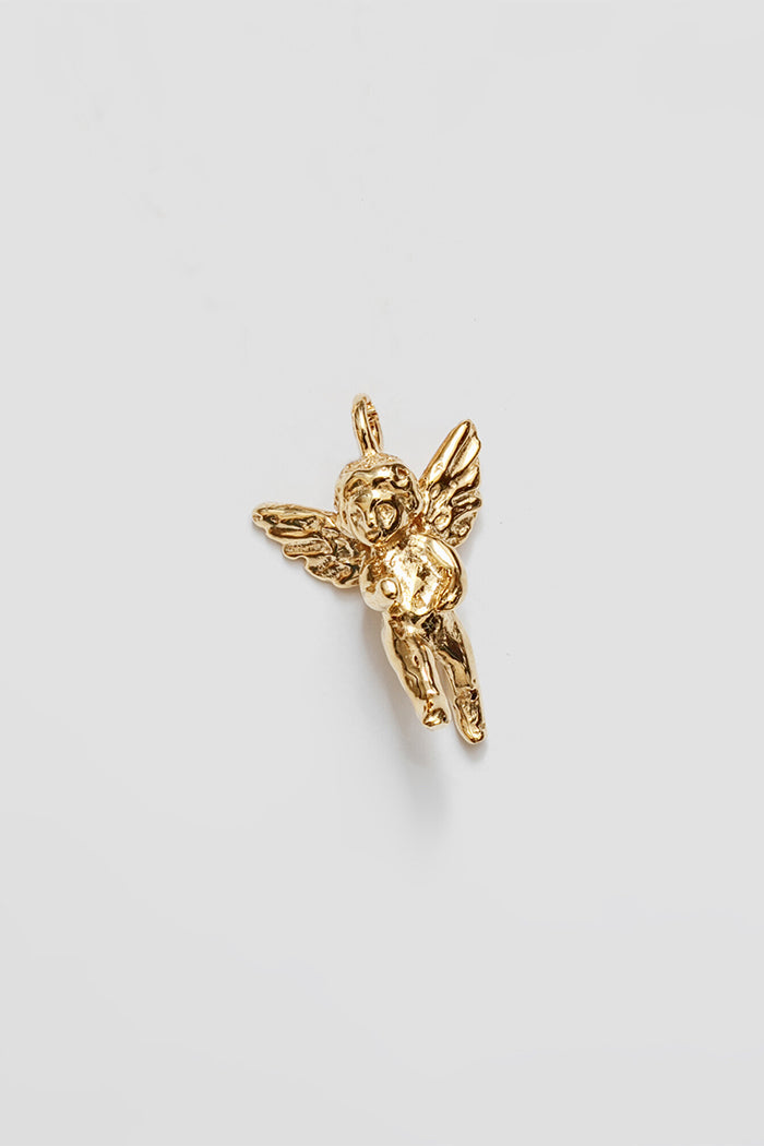 Wolf Circus angel Cherub charm gold | Pipe and Row Seattle