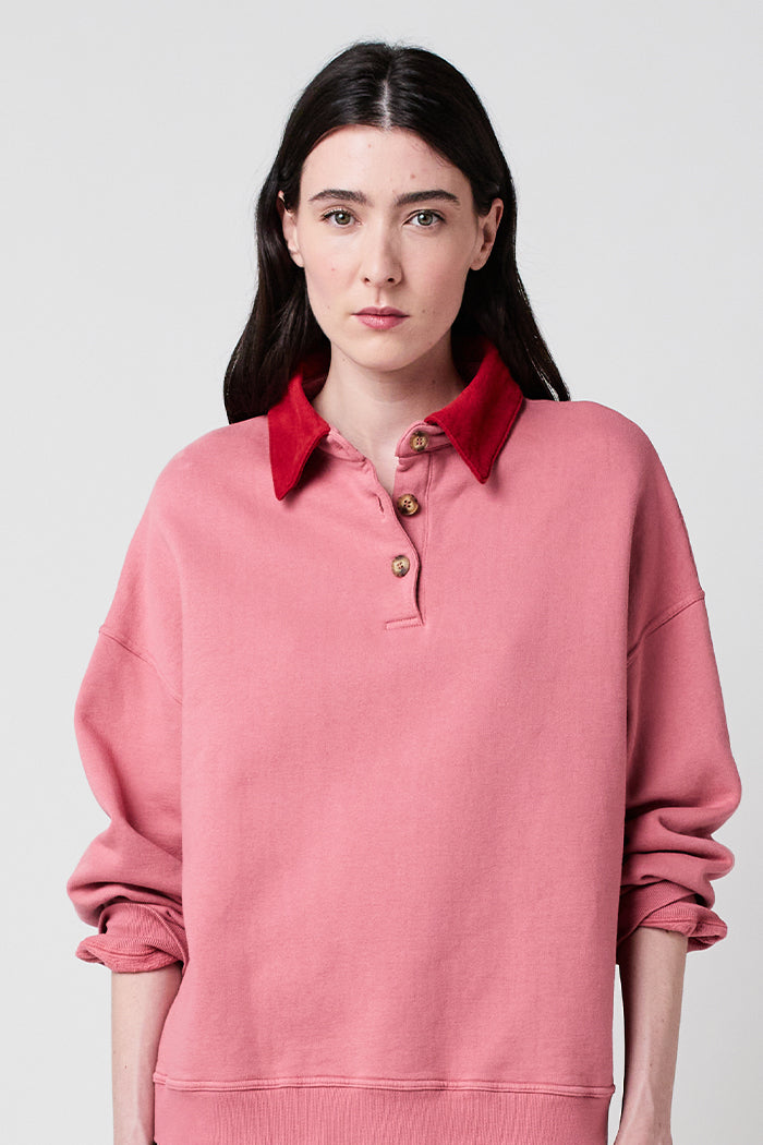 COLOR BLOCK OVERSIZE SWEATSHIRT