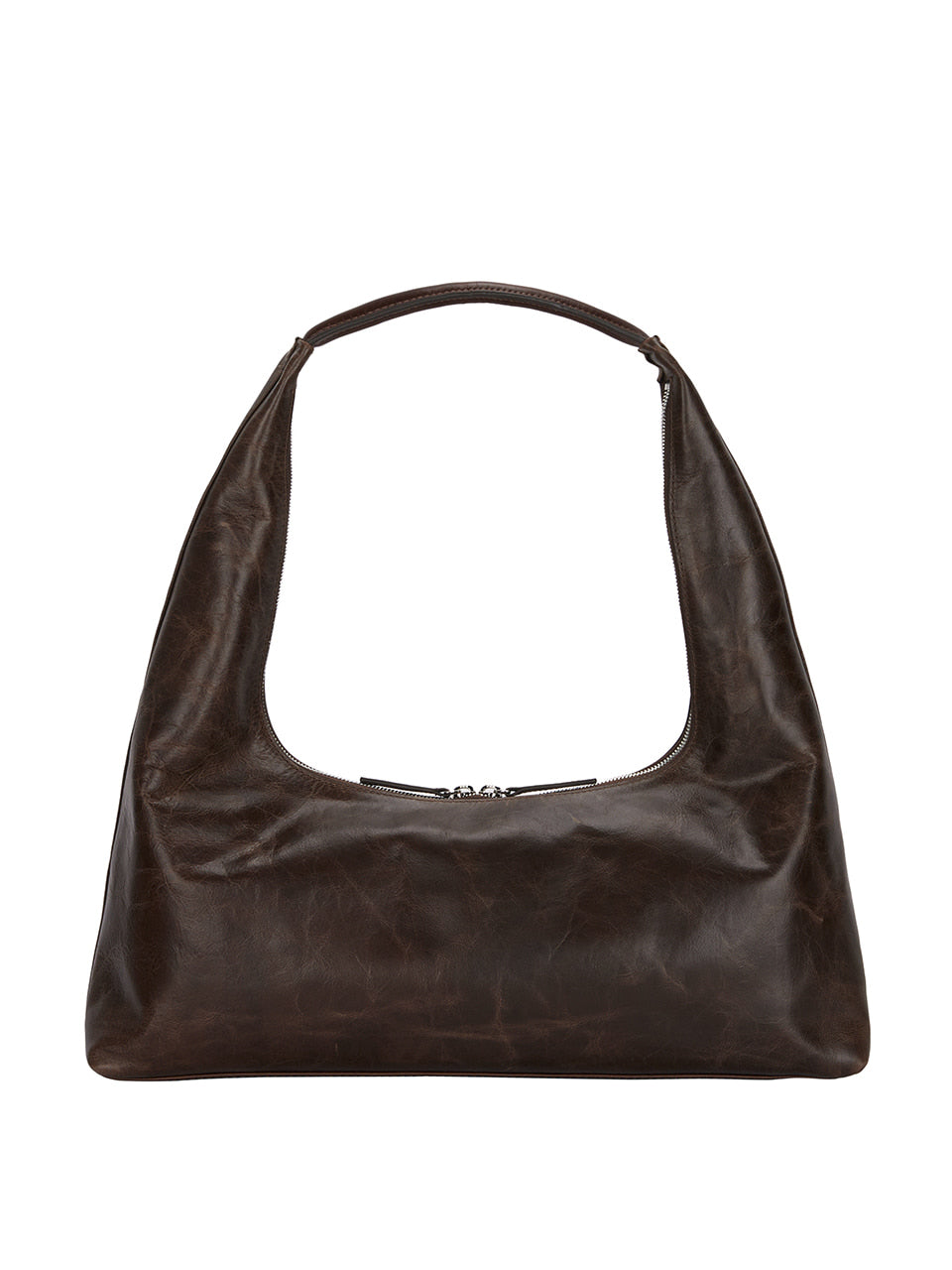 Marge Sherwood Large hobo bag brown pullup leather | PIPE AND ROW