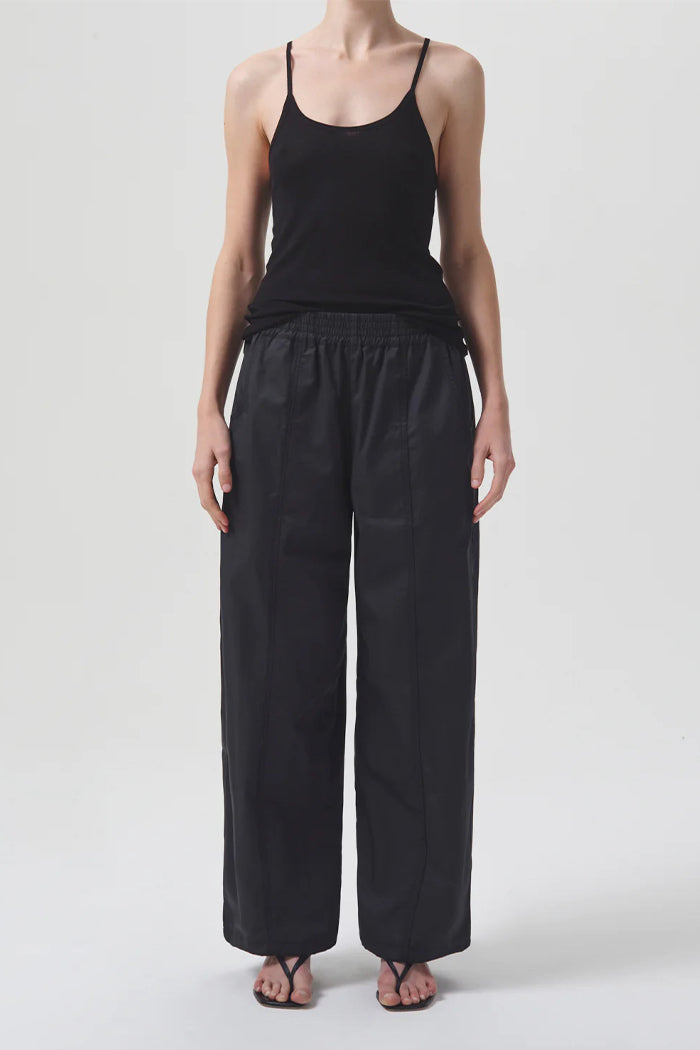 Agolde Dakota track pant oversized black | Pipe and Row Seattle shopping