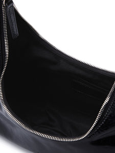 Marge Sherwood Hobo shoulder bag glossy black crinkle | Pipe and Row