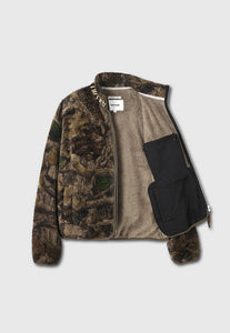 Tonywack leaf camo printed fleece zip jacket | BD34CJ19 PIPE AND ROW