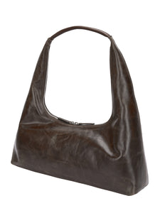 Marge Sherwood Large hobo bag brown pullup leather | PIPE AND ROW