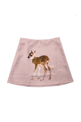 Tyler Mcgillivary Fawn baby pink mini skirt. TMFW24-FS PIPE AND ROW