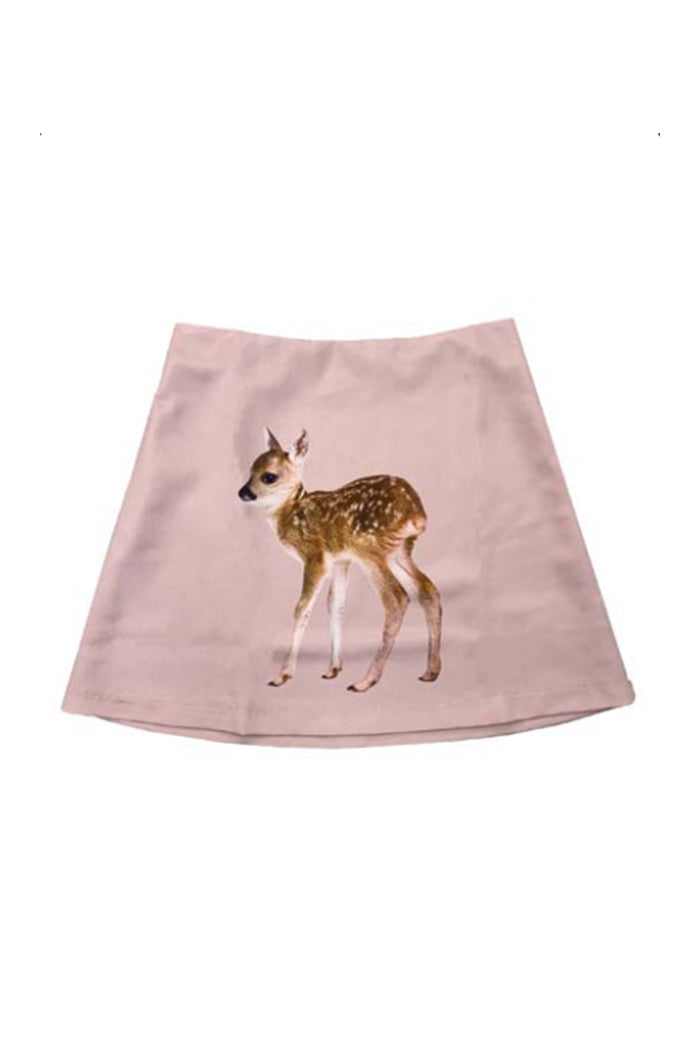 Tyler Mcgillivary Fawn baby pink mini skirt. TMFW24-FS PIPE AND ROW