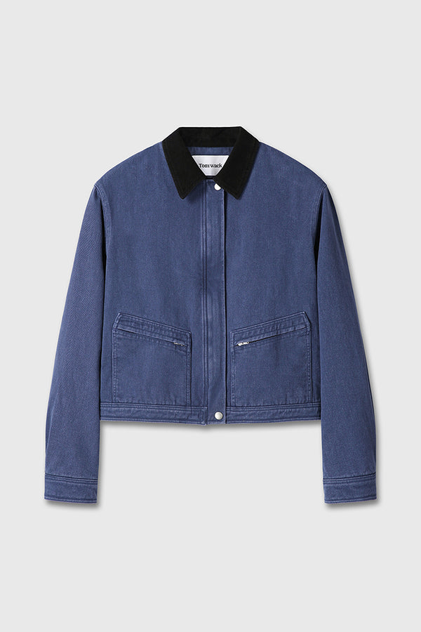 CROPPED WORK JACKET - PIPE AND ROW