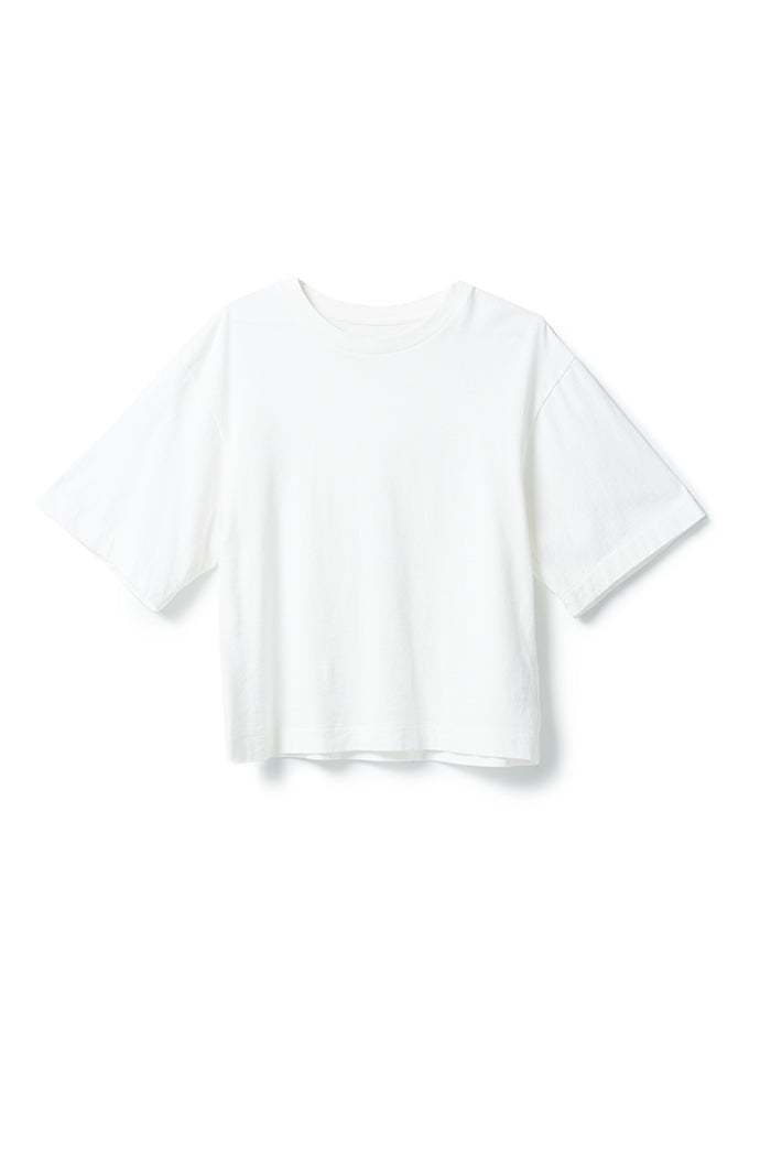 Citizens of Hummanity soft white Goldie tee slight oversized fit | Pipe and Row