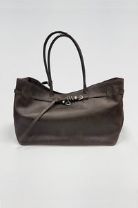 MARGESHERWOOD Grandma Used Large tote bag sepia pull-up PIPE AND ROW