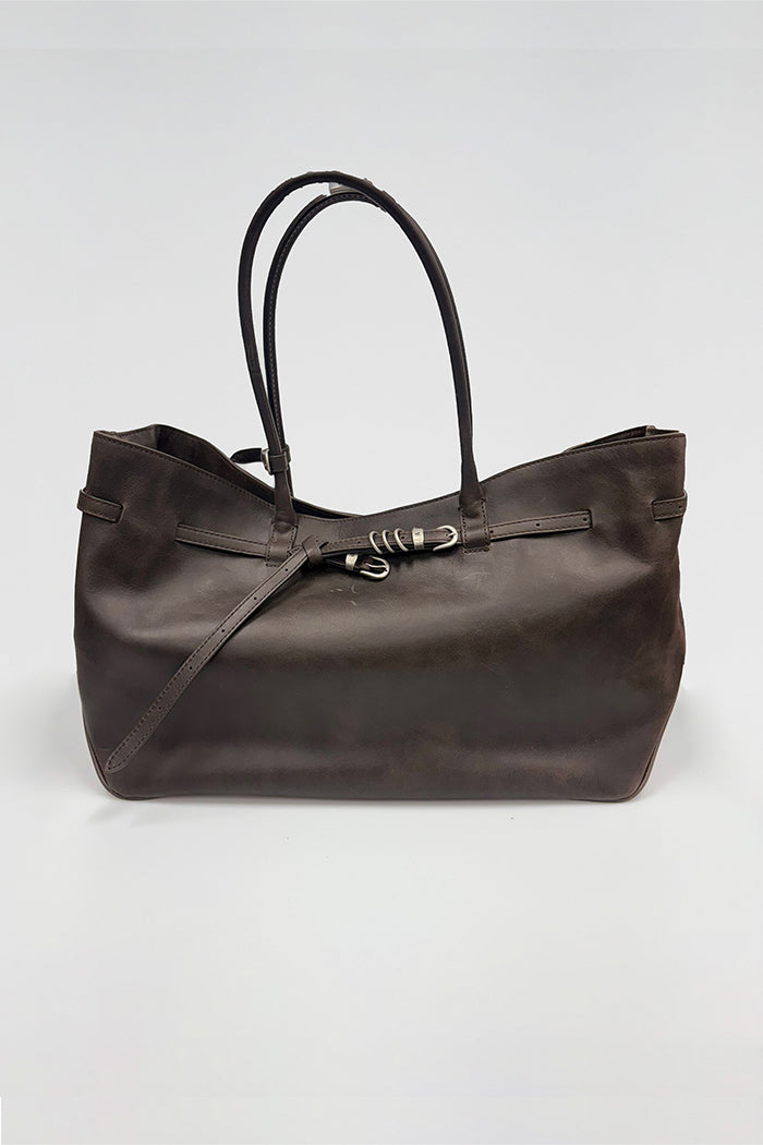 MARGESHERWOOD Grandma Used Large tote bag sepia pull-up PIPE AND ROW