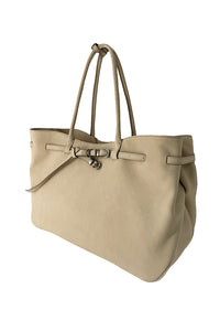 MARGESHERWOOD Grandma Used Large tote bag nude nubuck leather | Pipe and Row