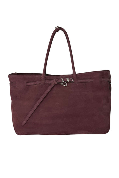 MARGESHERWOOD Grandma Used Large tote bag dark red wine pull MARGESHERWOOD Grandma Used Large tote bag dark red wine pull