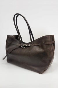 MARGESHERWOOD Grandma Used Large tote bag sepia pull-up PIPE AND ROW