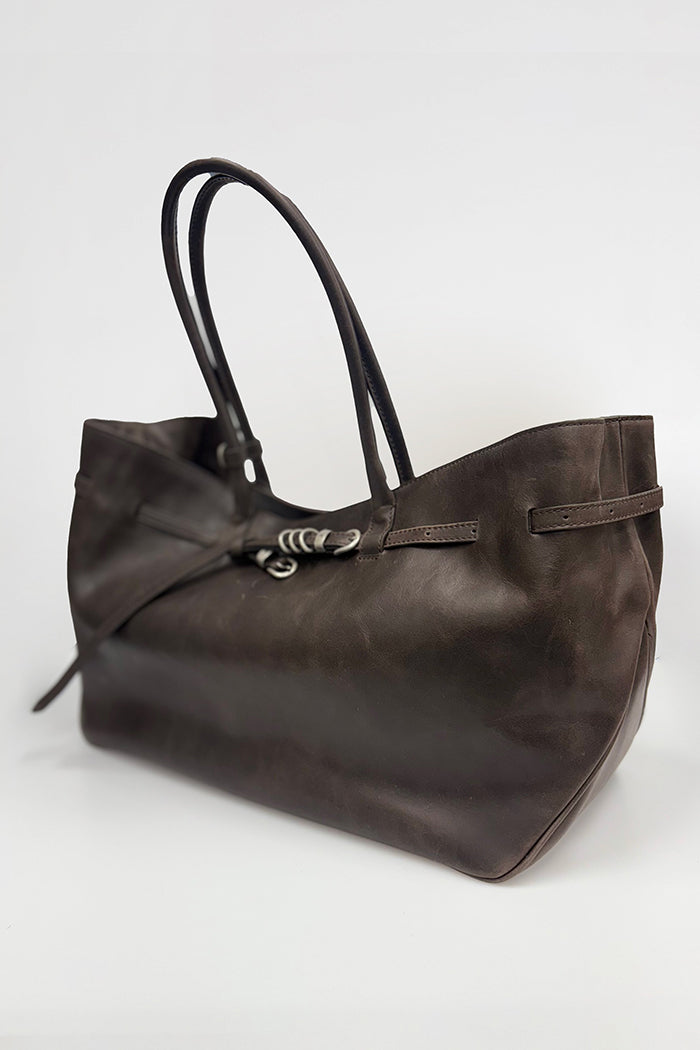 MARGESHERWOOD Grandma Used Large tote bag sepia pull-up PIPE AND ROW