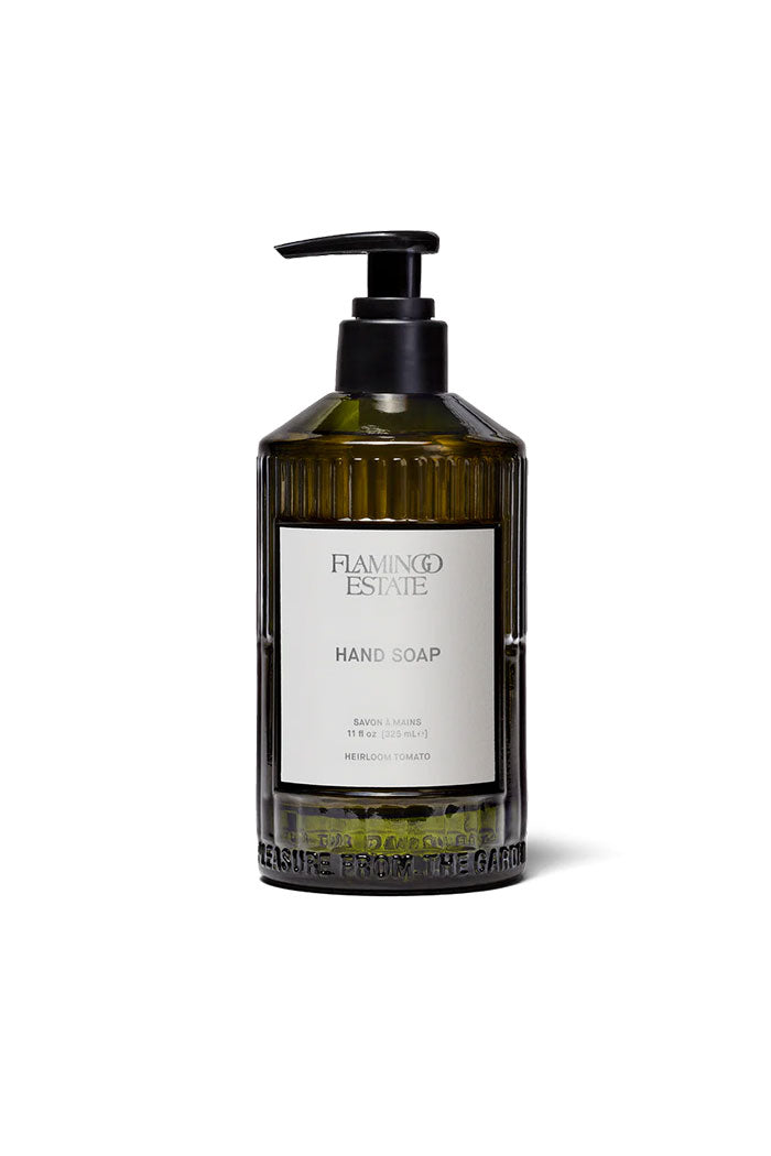 Flamingo Estate Roma Heirloom tomato hand soap fluted glass bottle | Pipe and Row