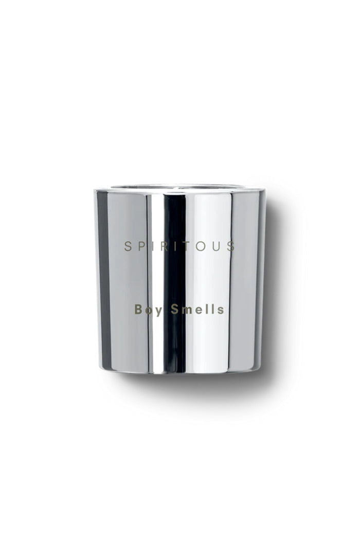 Boy Smells holiday spirtitous candle metallic silver tumbler | PIpe and row