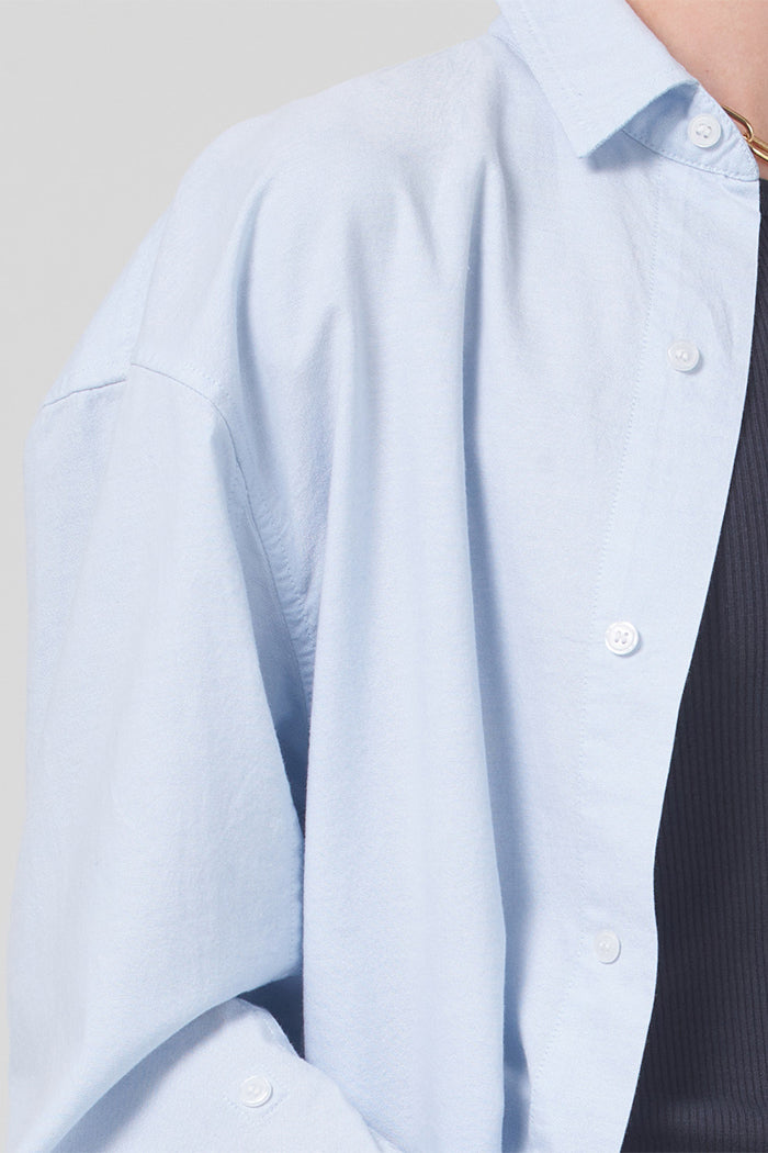 Citizens of Hummanity Kayla button up shirt oxford blue | Pipe and Row