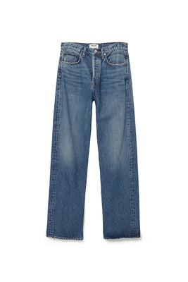 Agolde Kelly high rise relaxed straight leg jean essence indigo | Pipe and Row
