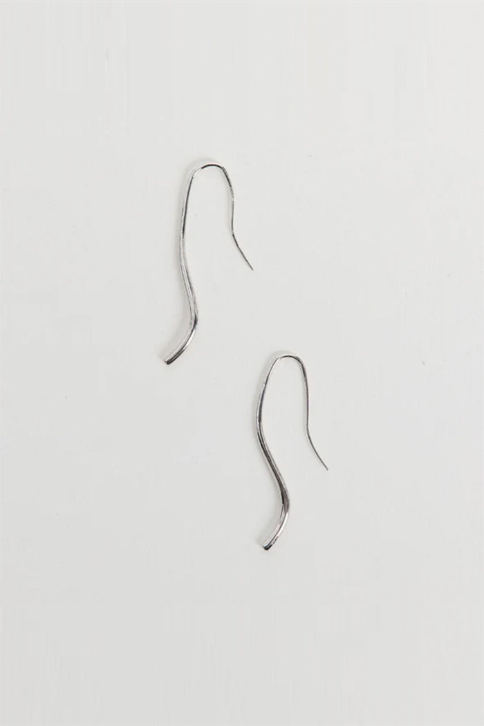 Heaven Mayhem Lenora Earrings silver fluid sleek | PIPE AND ROW Seattle