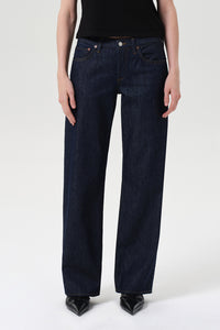 Agolde low rise loose jean deep indigo pure wash. A260-1371 PIPE AND ROW