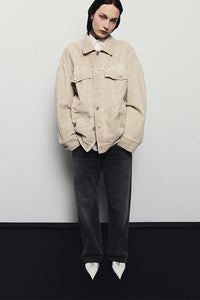 Agolde low slung baggy jeans denim Recess washed black | Pipe and Row